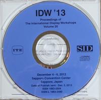 International Display Workshops 2013 proceedings on CD-ROM